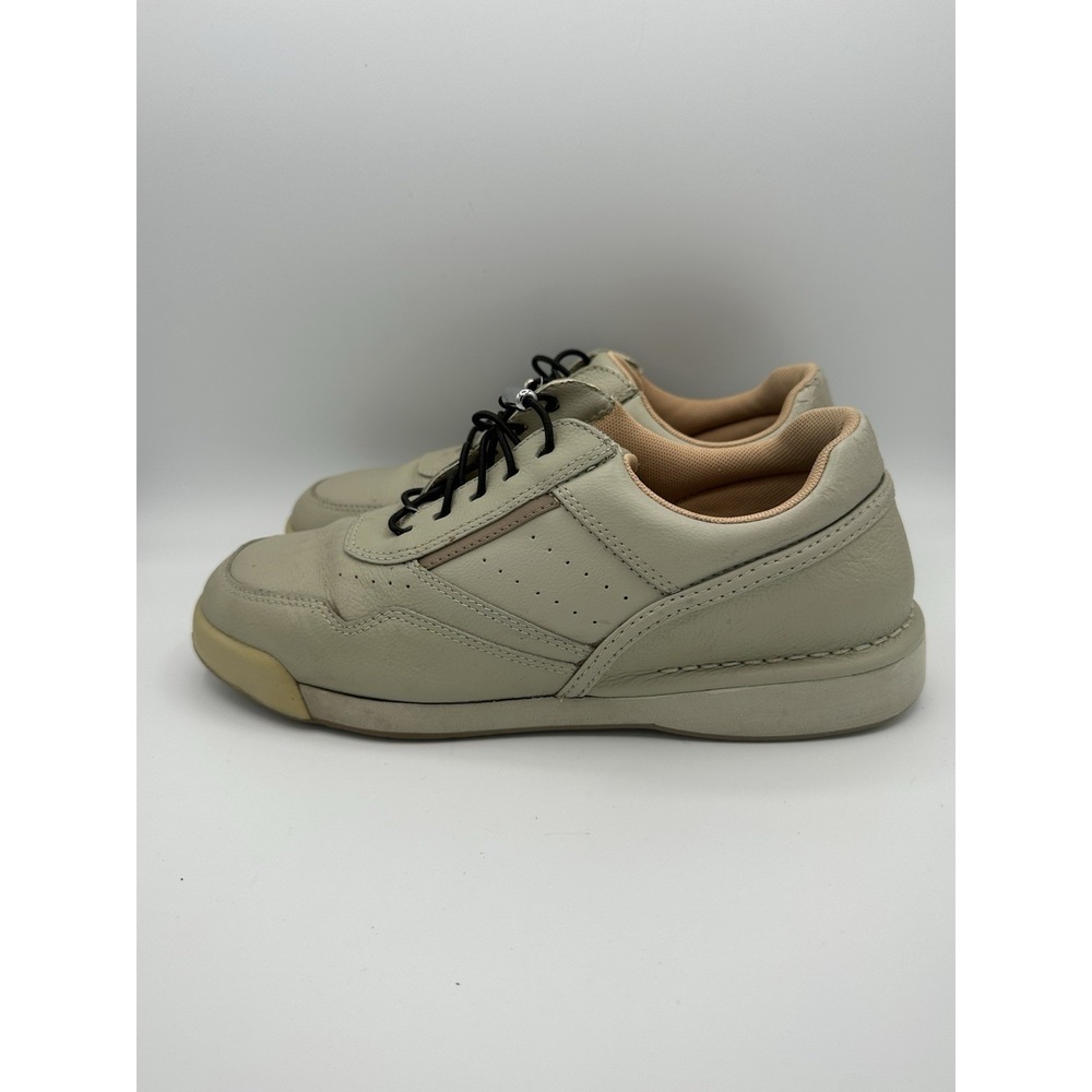 Rockport Prowalker Comfort Walking Shoe Men Size 7 Olive Beige Cream Leather - Picture 6 of 11